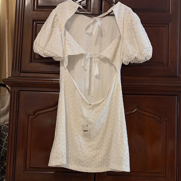Free People Ivory Eyelet Backless Dress - Picture 2 of 5